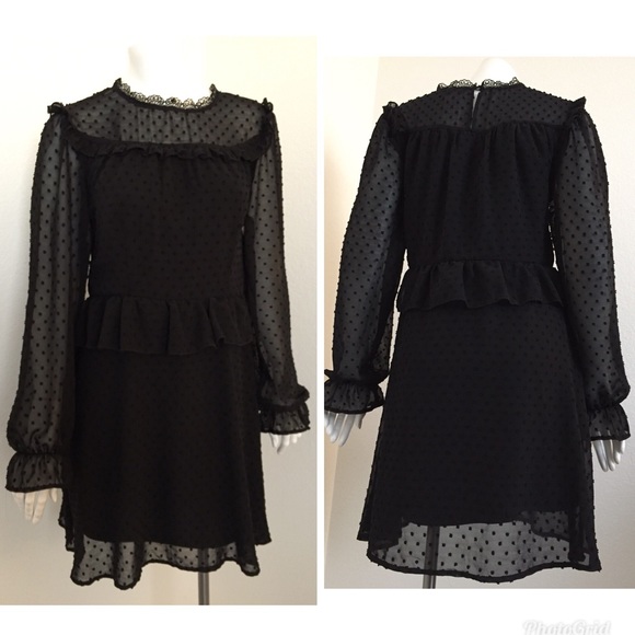 Romeo & Juliet Couture Dresses & Skirts - 🆕 Romeo & Juliet Couture Sheer Black Lined Dress